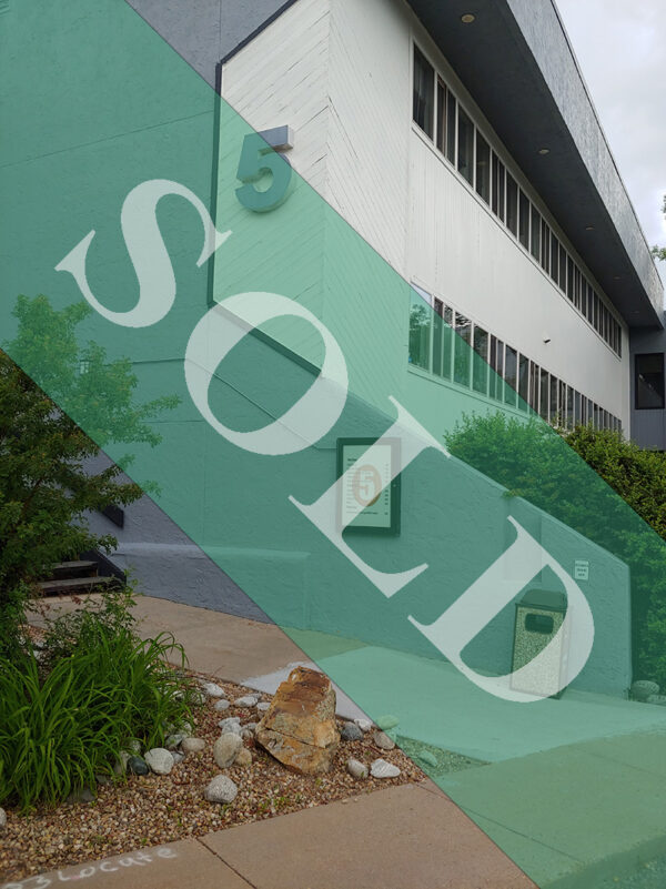 2600 S Parker Road Office Center with a SOLD banner across the image